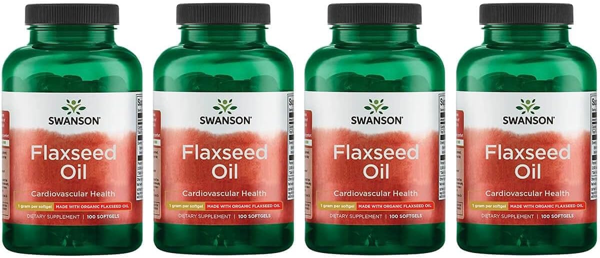 Swanson Omegatru Flaxseed Oil Softgels 1000mg - Pack of 400