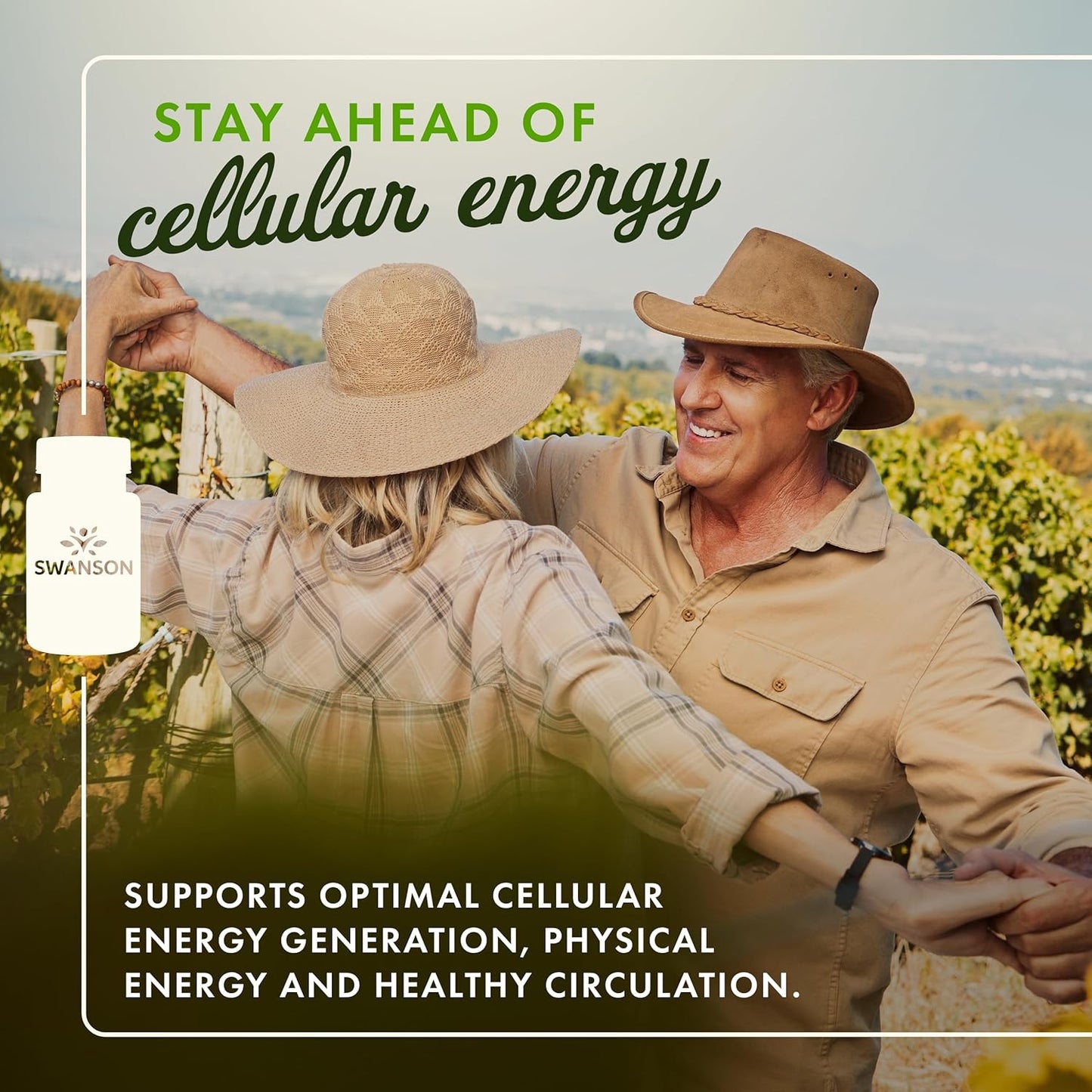 Swanson Peak ATP Maximum Strength Supplement for Cellular Energy & Physical Performance - 30 Veggie Capsules, 400mg