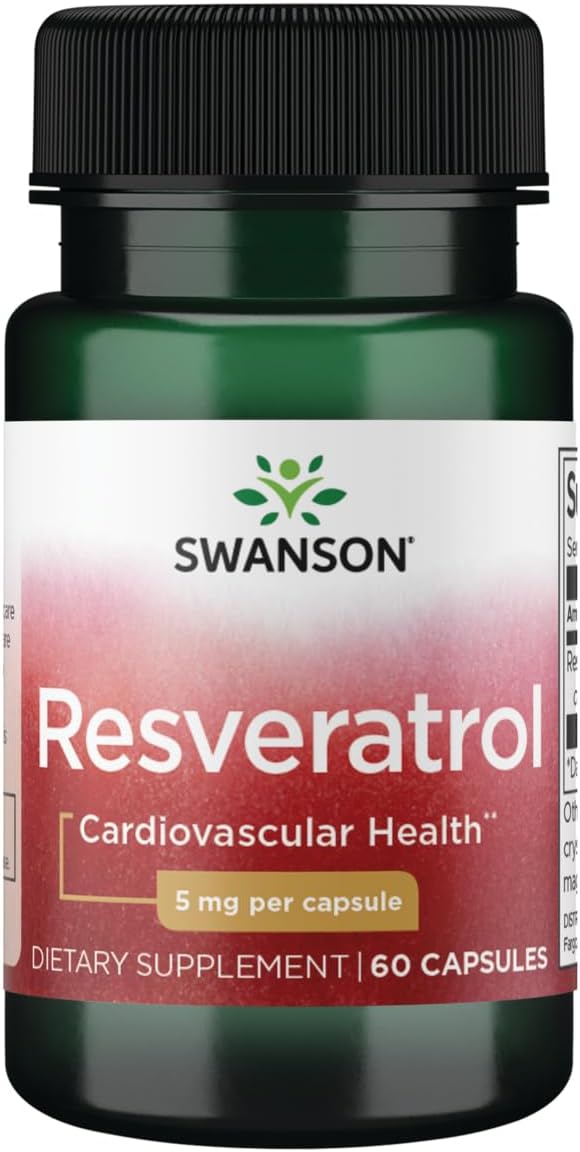 Swanson Polygonum Cuspidatum Extract 5mg Resveratrol Capsules - 60 Count