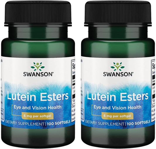 Swanson Premium Brand Lutein Esters 6 mg 100 Sgels - Pack of 2