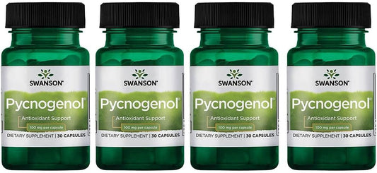 Swanson Pycnogenol 100mg Capsules - 4 Pack for Antioxidant Support