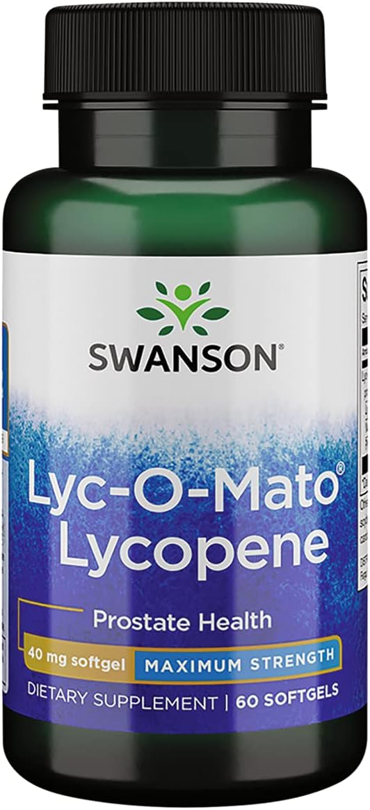 Swanson Super-Strength Lycopene Supplement 40mg 60 Softgels - High Potency Antioxidant Formula