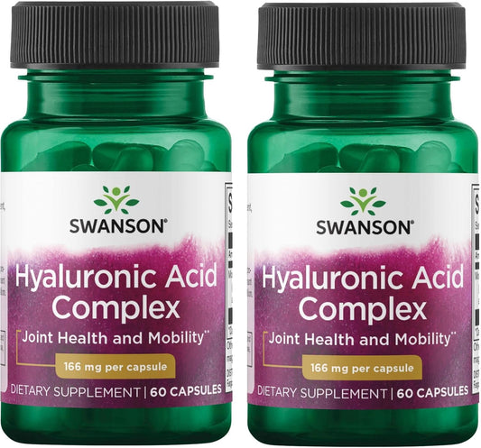 Swanson Ultra Hyaluronic Acid Complex 166 mg 60 Capsules - Pack of 2