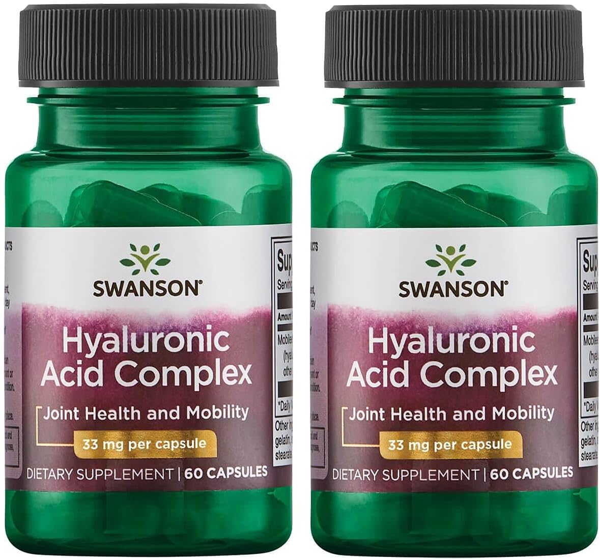 Swanson Ultra Hyaluronic Acid Complex 33 mg 120 Capsules - 2 Pack