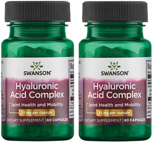 Swanson Ultra Hyaluronic Acid Complex 33 mg 120 Capsules - 2 Pack
