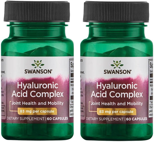Swanson Ultra Hyaluronic Acid Complex 83 mg - 120 Capsules, Pack of 2