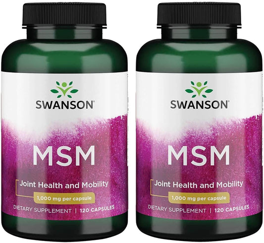 Swanson Ultra MSM 1000mg 240 Capsules - Pack of 2