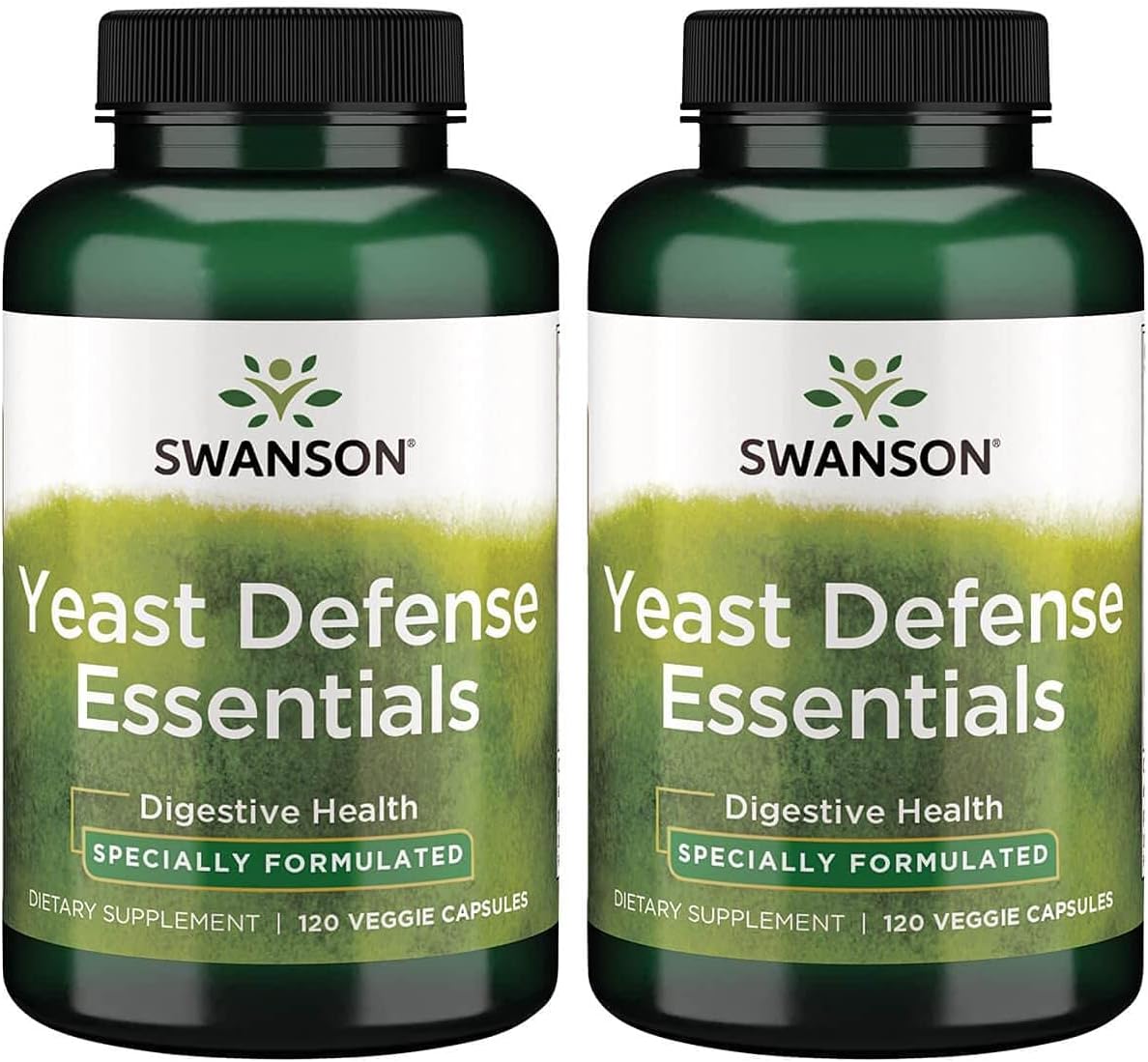 Swanson Yeast Defense Essentials - 200 Million CFU - 120 Vegetarian Capsules - Pack of 2