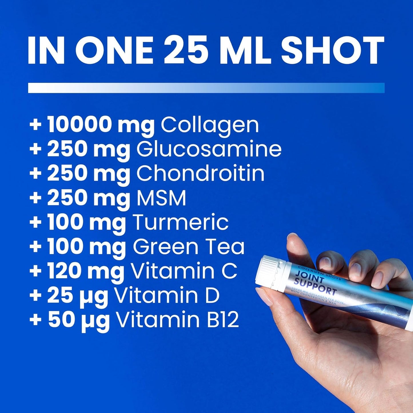 Swedish Nutra Joint Support Shots - Collagen & Turmeric - 20 Shots - Sugar-Free