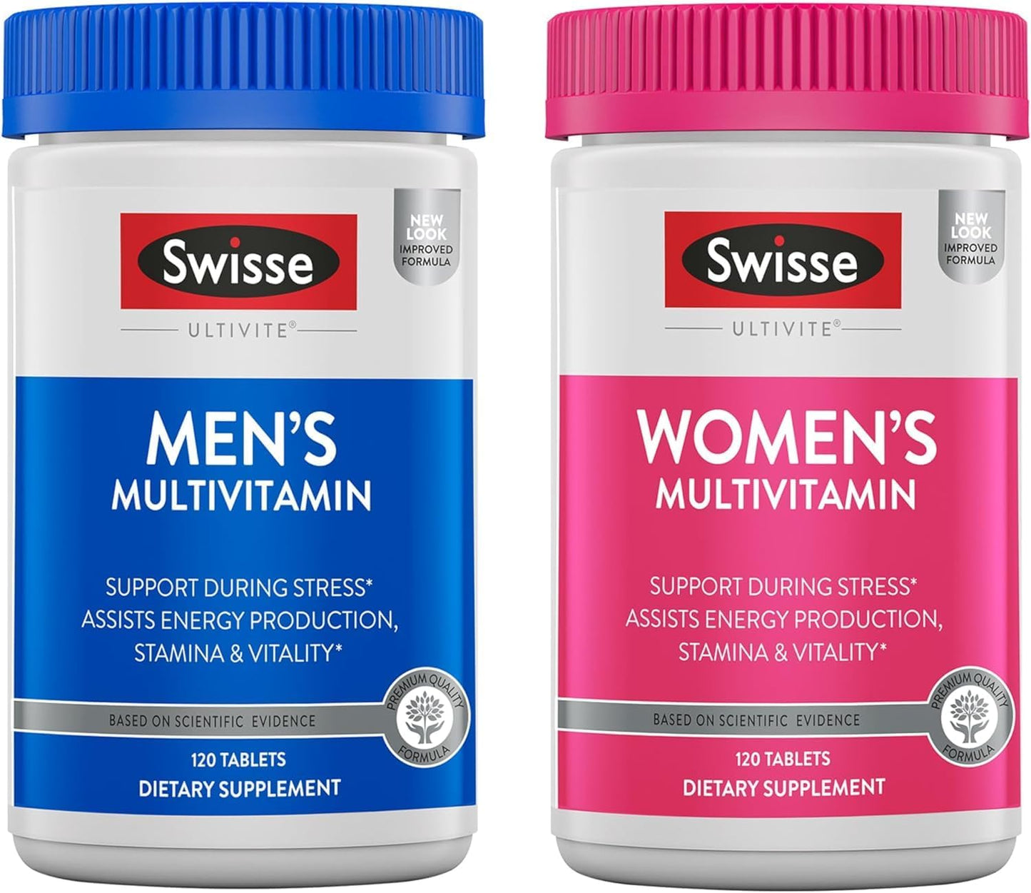 Swisse Daily Multivitamin Bundle for Men & Women | Supports Energy, Stress Relief, Mental Clarity, Immunity, & Heart Health
