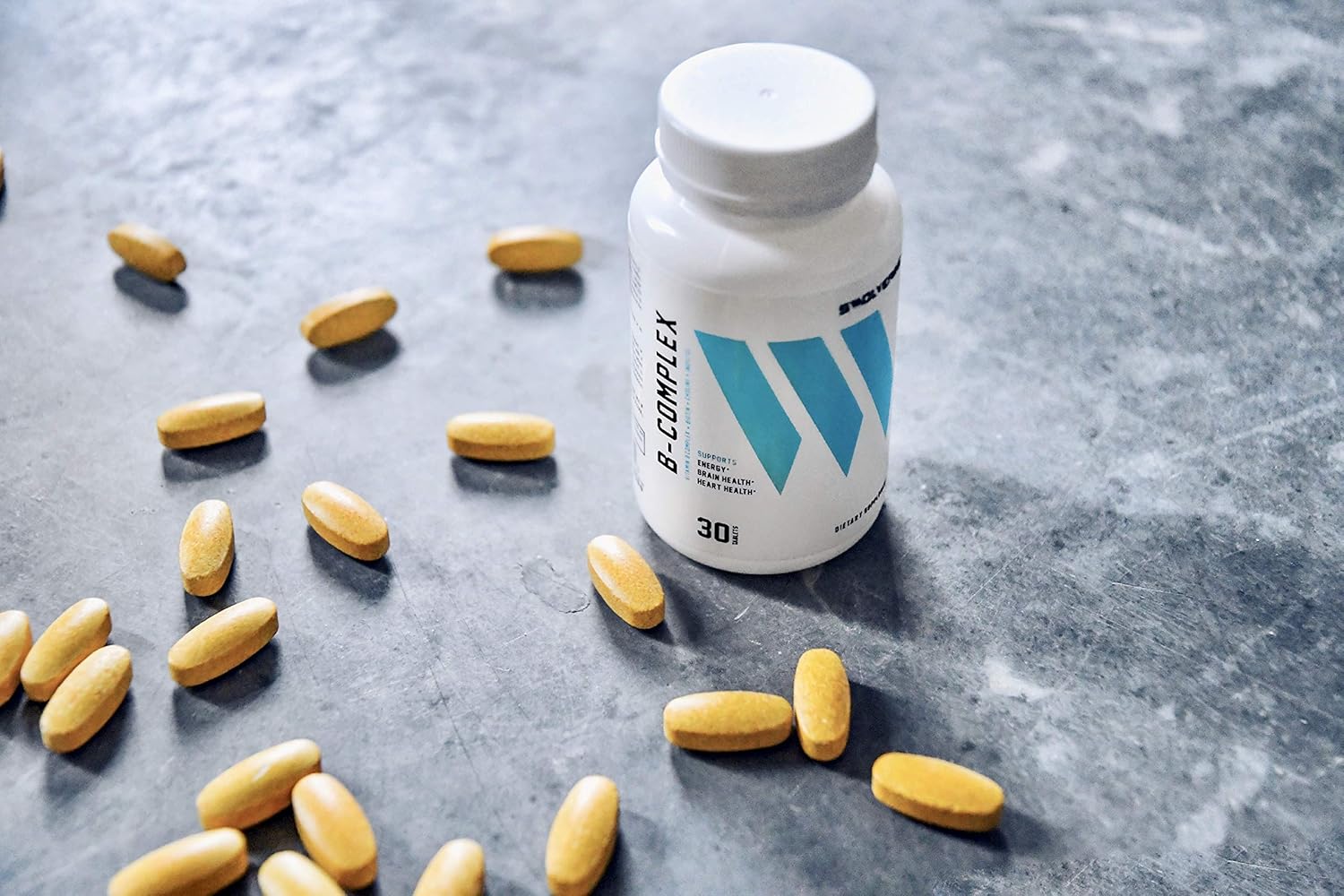 Swolverine B-Vitamin Complex - B12, B1, B2, B3, B5, B6, B7, B9, Folic Acid, Choline, Inositol, Biotin - Stress, Energy, Immune Support (30 Servings)