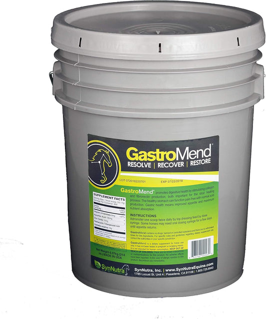 SynNutra Equine GastroMend - 600 Dose Bucket | 100% Natural Digestive Support Supplement