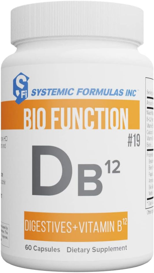 Systemic Formulas DB12 Digest VIT. B12 - Enhanced Absorption Formula for Digestive Health and Vitamin B12 Support