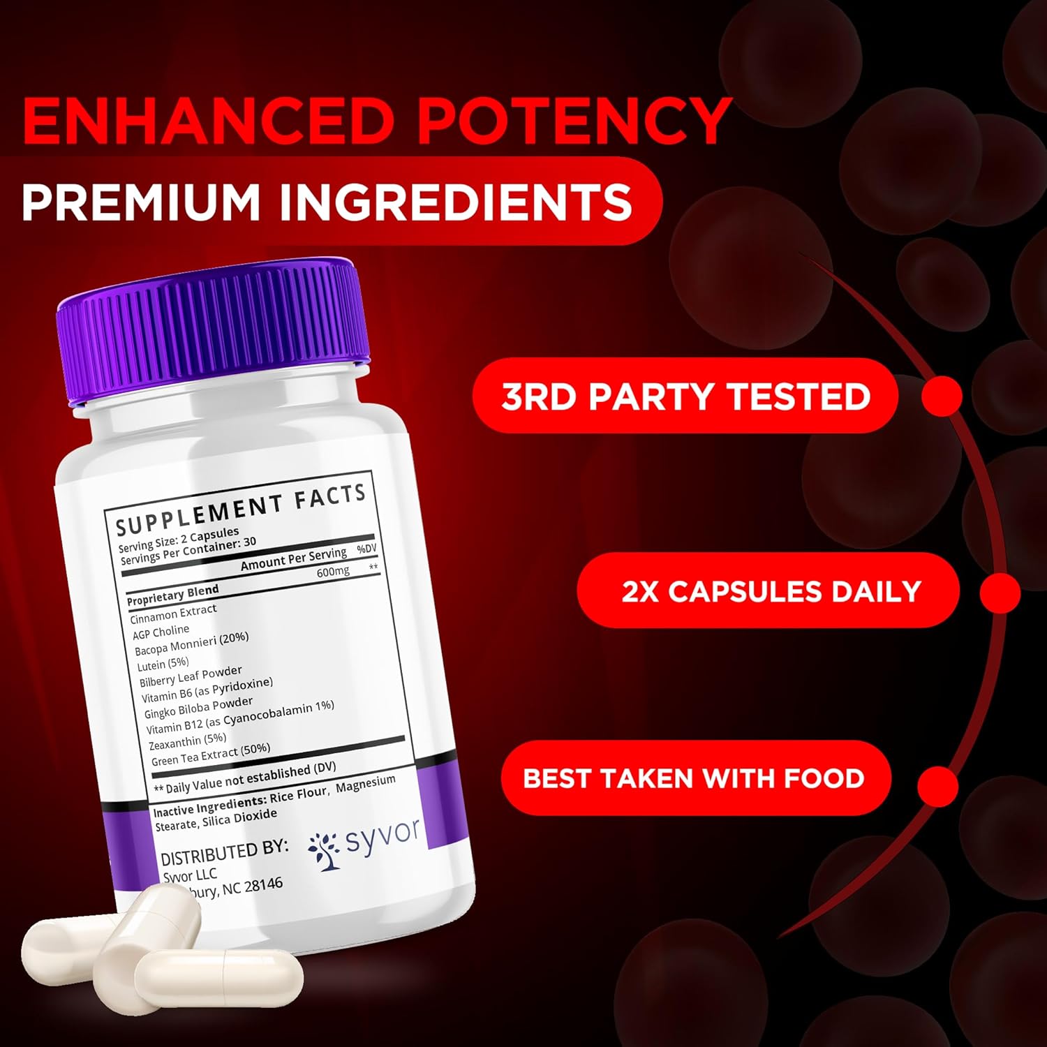 Syvor Glycoboost Maximum Strength Glycogen Support Supplement (60 Capsules)