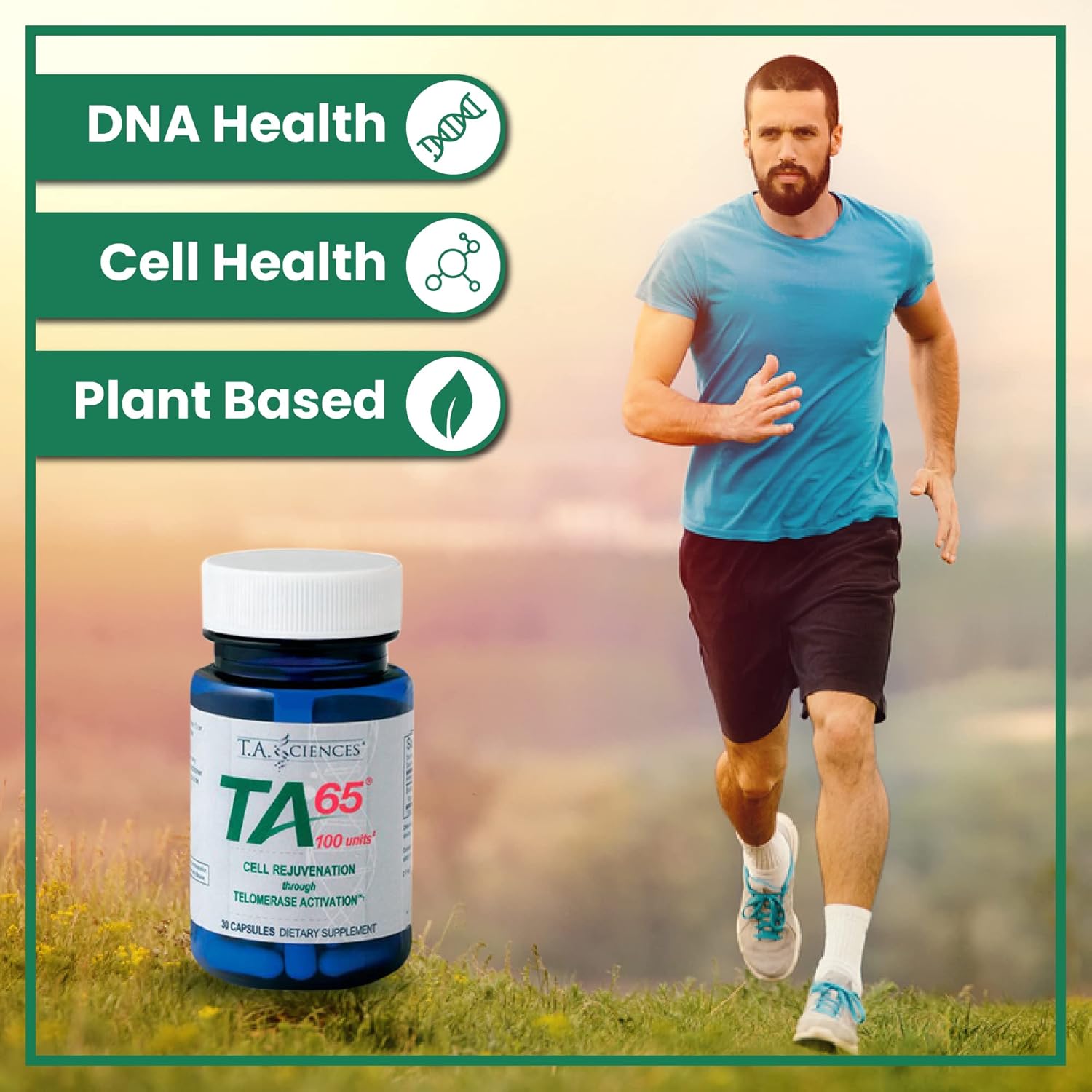 TA Sciences TA-65 Telomerase Activation Capsules - 30 Count