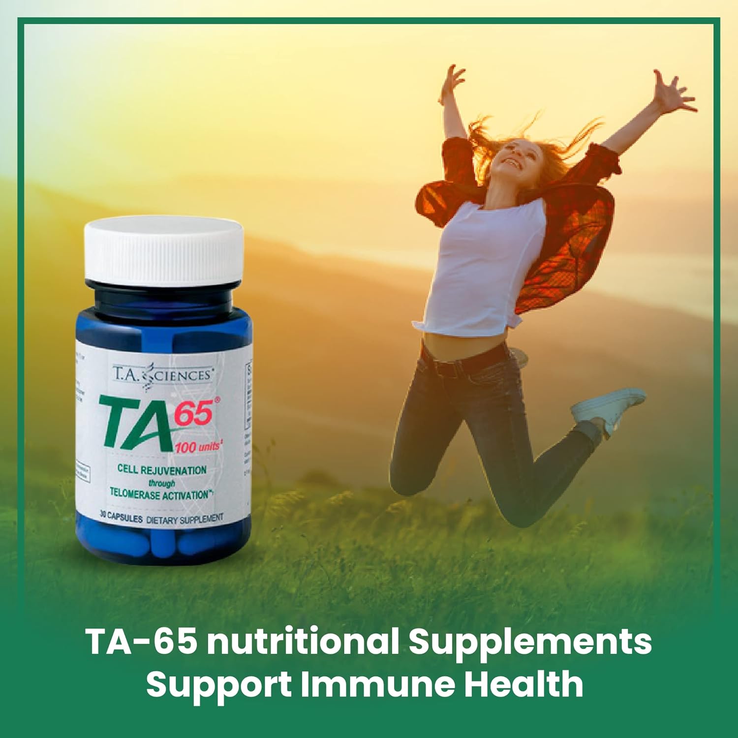 TA Sciences TA-65 Telomerase Activation Capsules - 30 Count