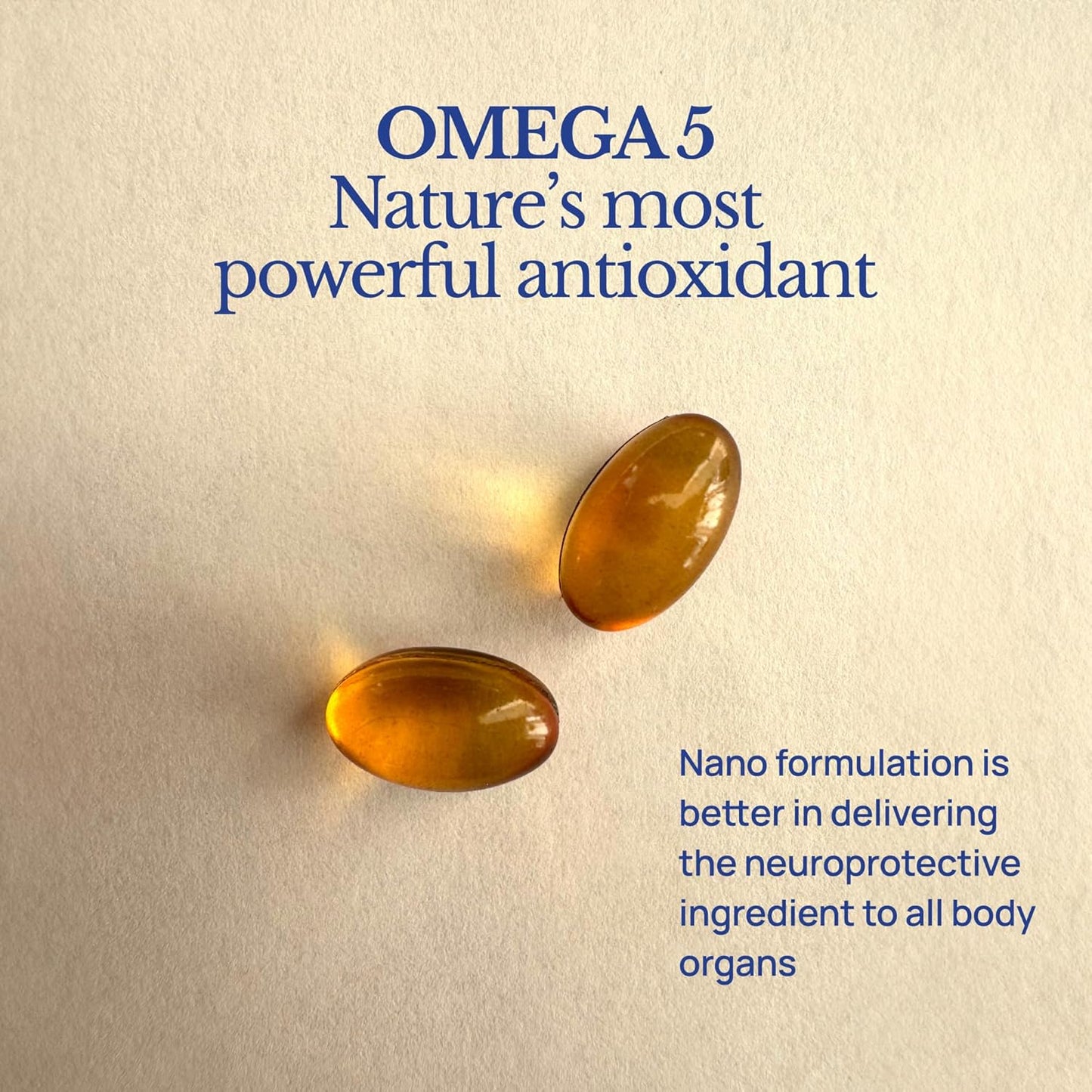 TAHIRO Brain Protect™ Nano Omega 5 Cinnamon Memory Focus Supplement with Antioxidant Pomegranate Seed Oil Softgels