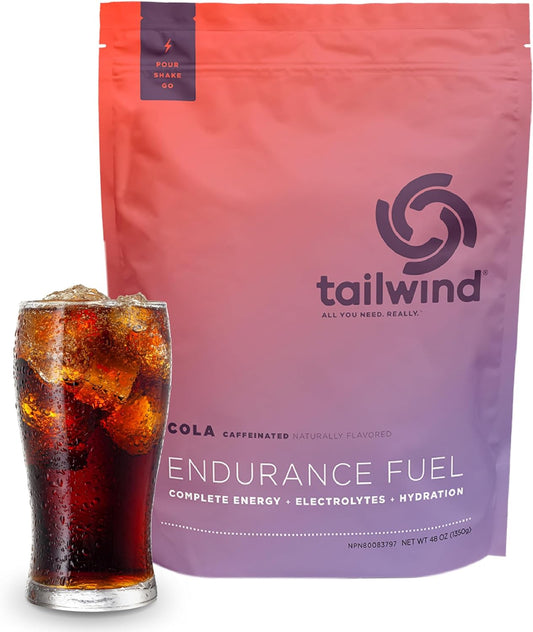 Tailwind Nutrition Endurance Fuel: Colorado Cola Electrolyte Sports Drink Mix Powder - 50 Servings - Gluten-Free & Vegan