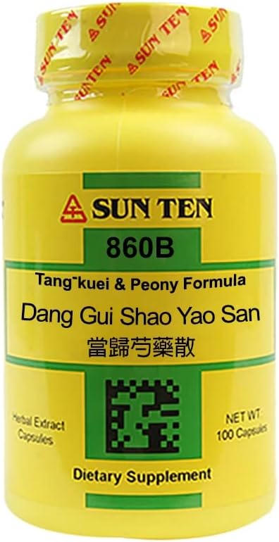 Tang-kuei & Peony Formula Capsules - Herbal Supplement for Women's Health by Sun Ten