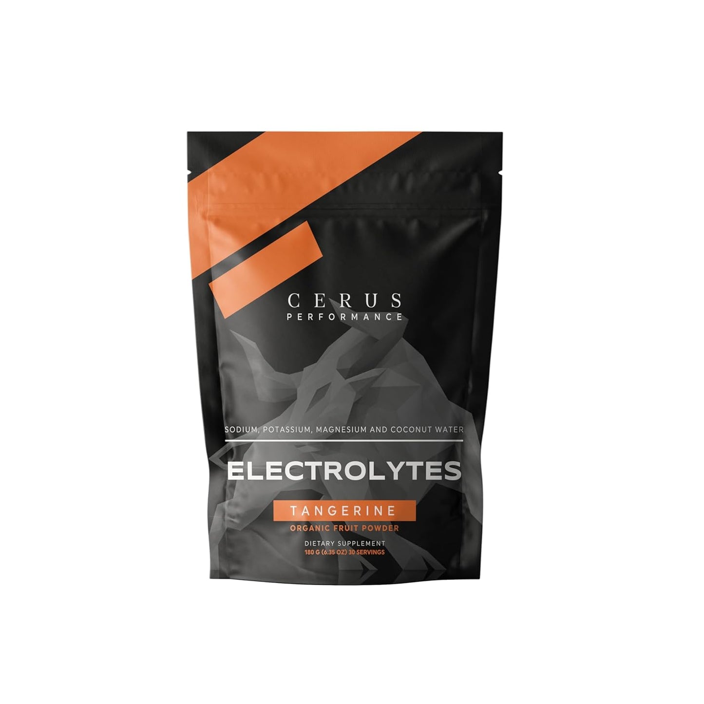 Tangerine Flavor Electrolyte Powder for Endurance & Recovery - 30 Servings, Zero Sugar, Coconut Water & Real Fruit
