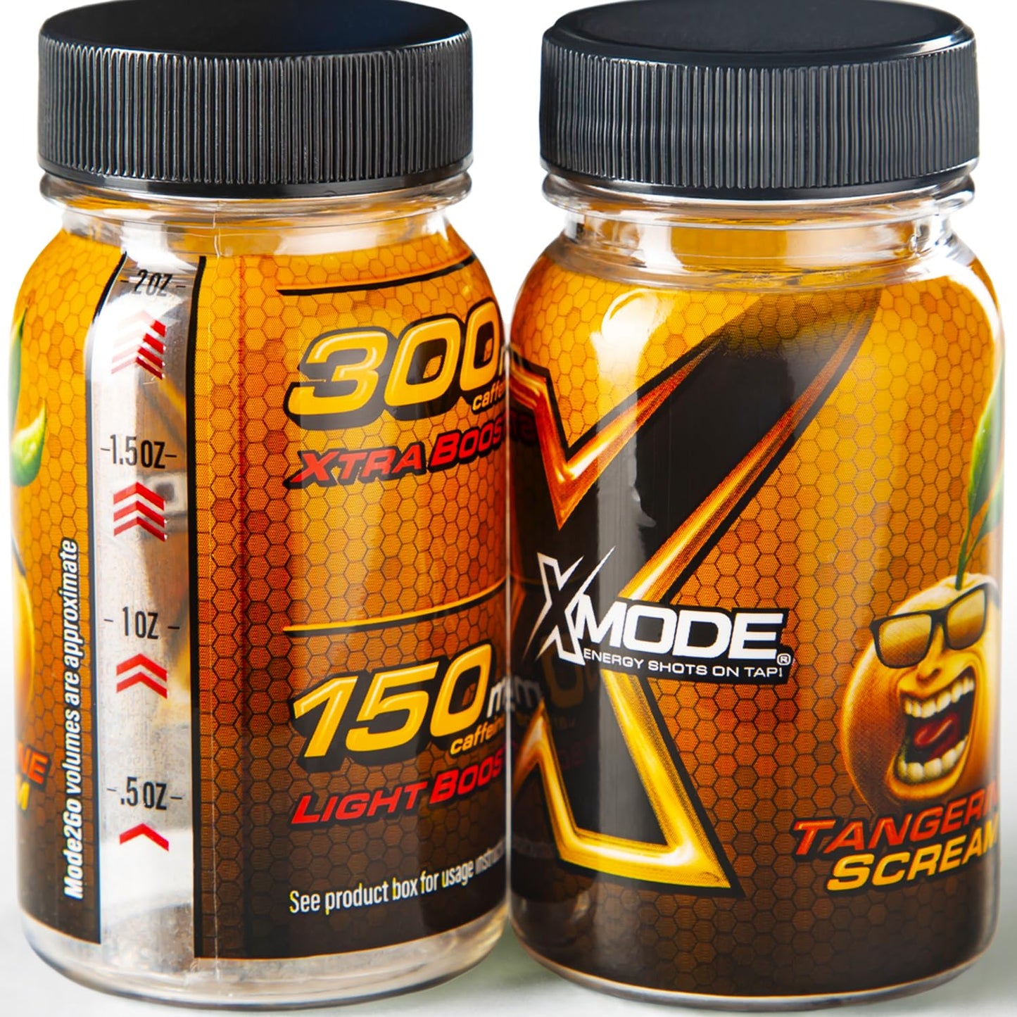 Tangerine Scream XMODE Energy Shots Dispenser - 100 Servings, 150mg Caffeine Per Oz - BoostGo Australia