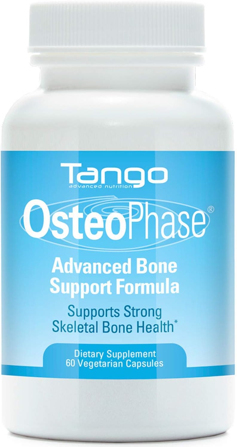 Tango OsteoPhase Bone Support Supplement for Healthy Bones - 60 Vegetarian Capsules to Regulate Calcium Levels