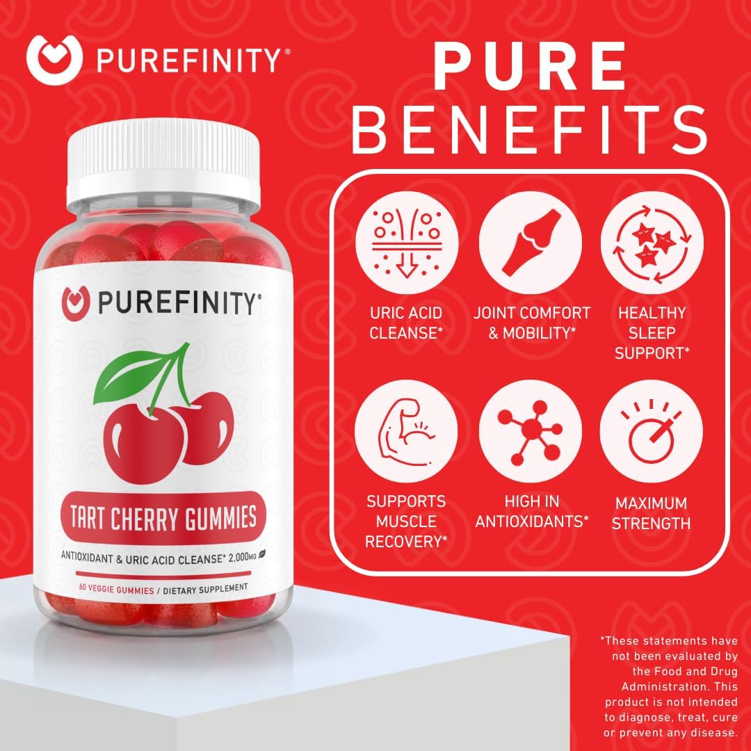 Tart Cherry and Super Greens Gummies Bundle for Uric Acid Flush and Daily Greens Cleansing