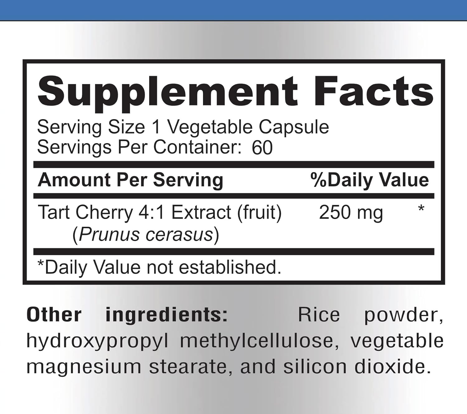 Tart Cherry Extract Capsules - Equivalent to 1000mg Montmorency Cherries - Antioxidant-Rich Uric Acid Support - Non-GMO - 60 Capsules