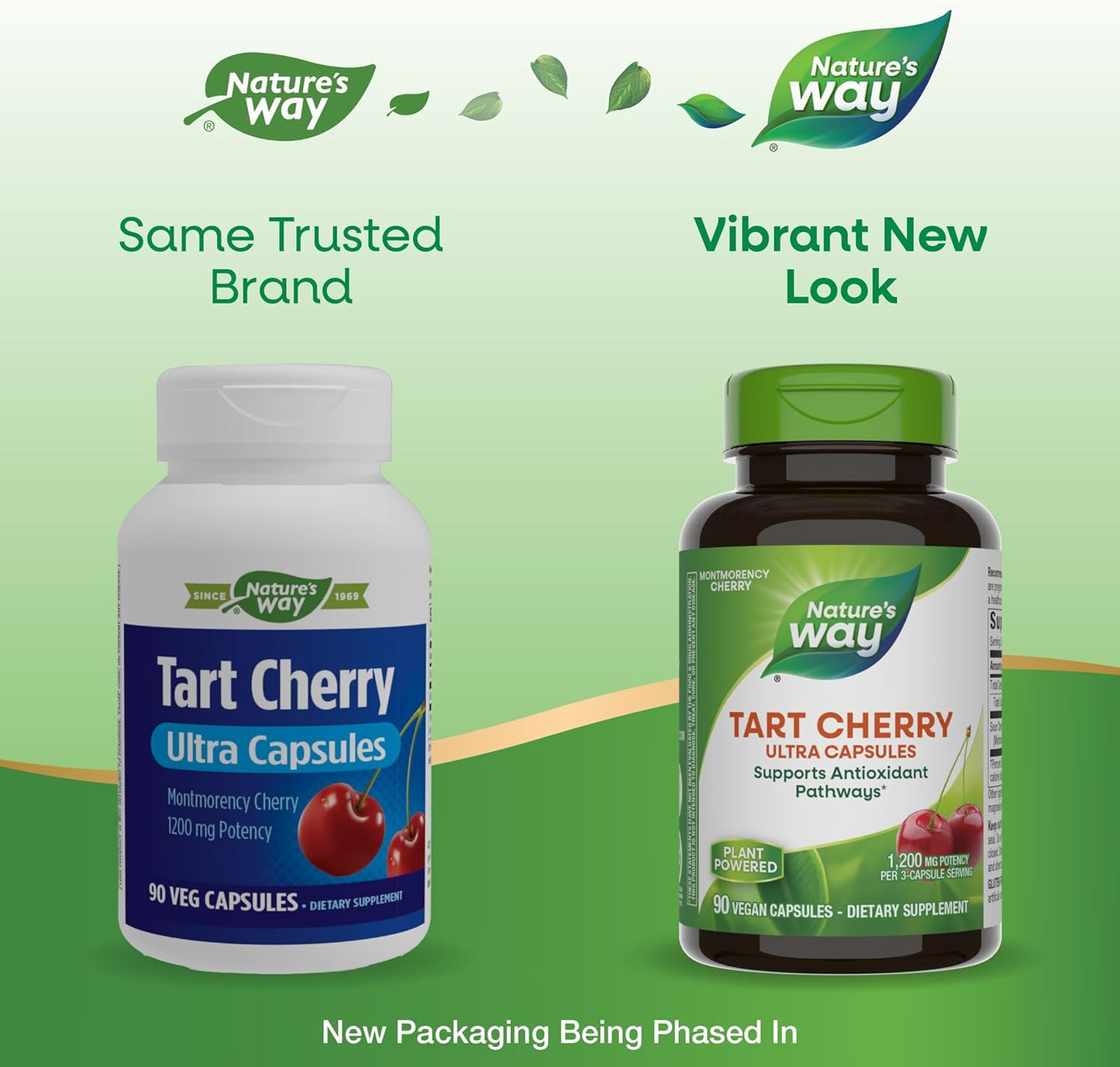 Tart Cherry Ultra Capsules with Montmorency Cherry, 1,200mg per Serving, 90 Vegan Capsules for Antioxidant Support