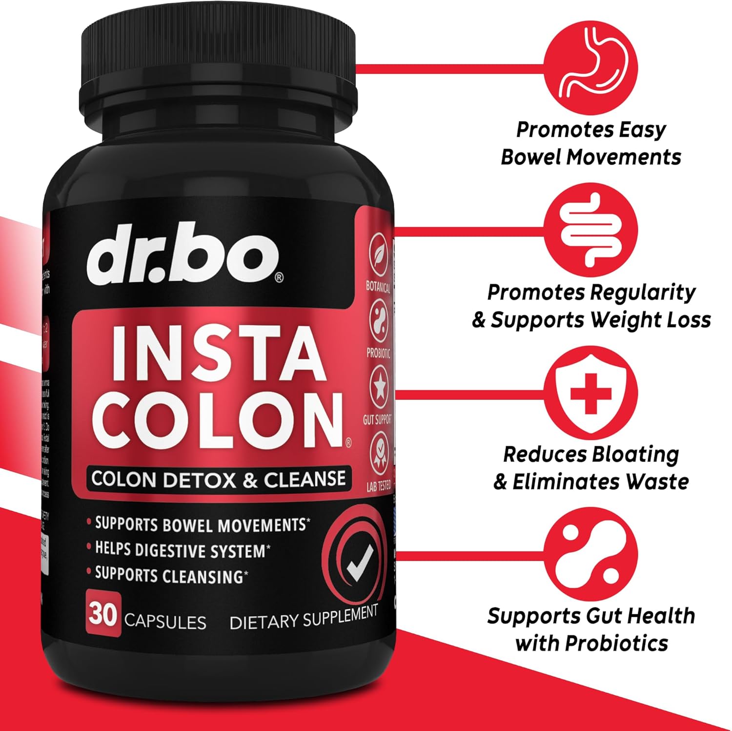Tasty Prebiotic Fiber Gummies for Colon Cleanse & Gut Health - Dr. BO Fiber Supplement for Digestive Support