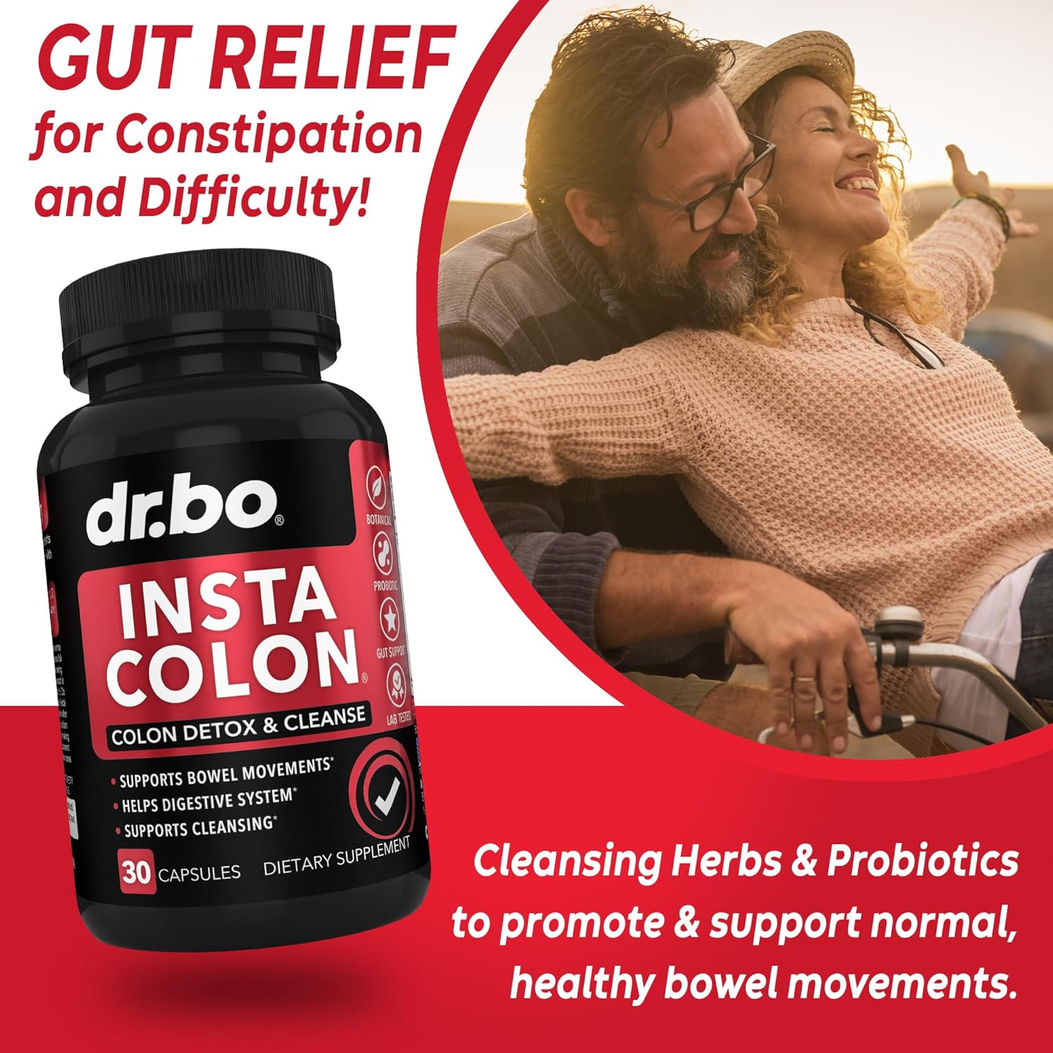 Tasty Prebiotic Fiber Gummies for Colon Cleanse & Gut Health - Dr. BO Fiber Supplement for Digestive Support