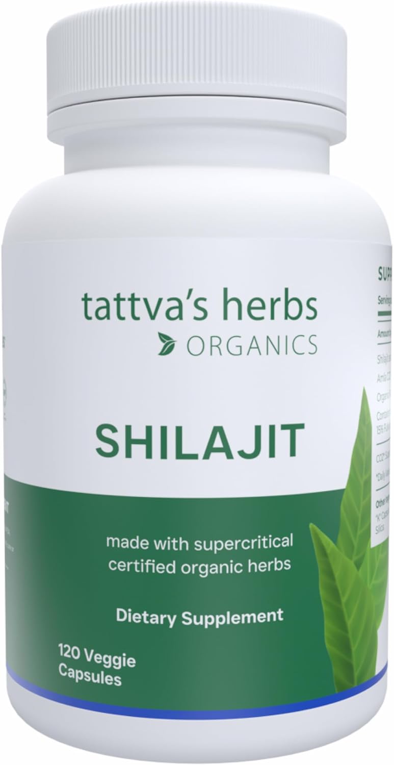 Tattva's Herbs Shilajit Herbal Supplement Capsules - Premium Himalayan Extract for Men and Women - 240 Count, 2 Pack with 25 Years of Service