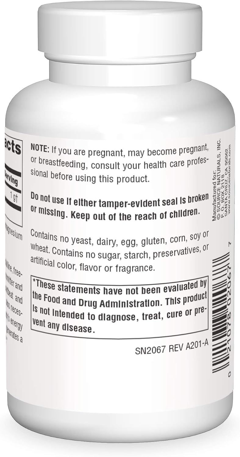 Taurine 1000 mg Capsules by Source Naturals - 60 Count