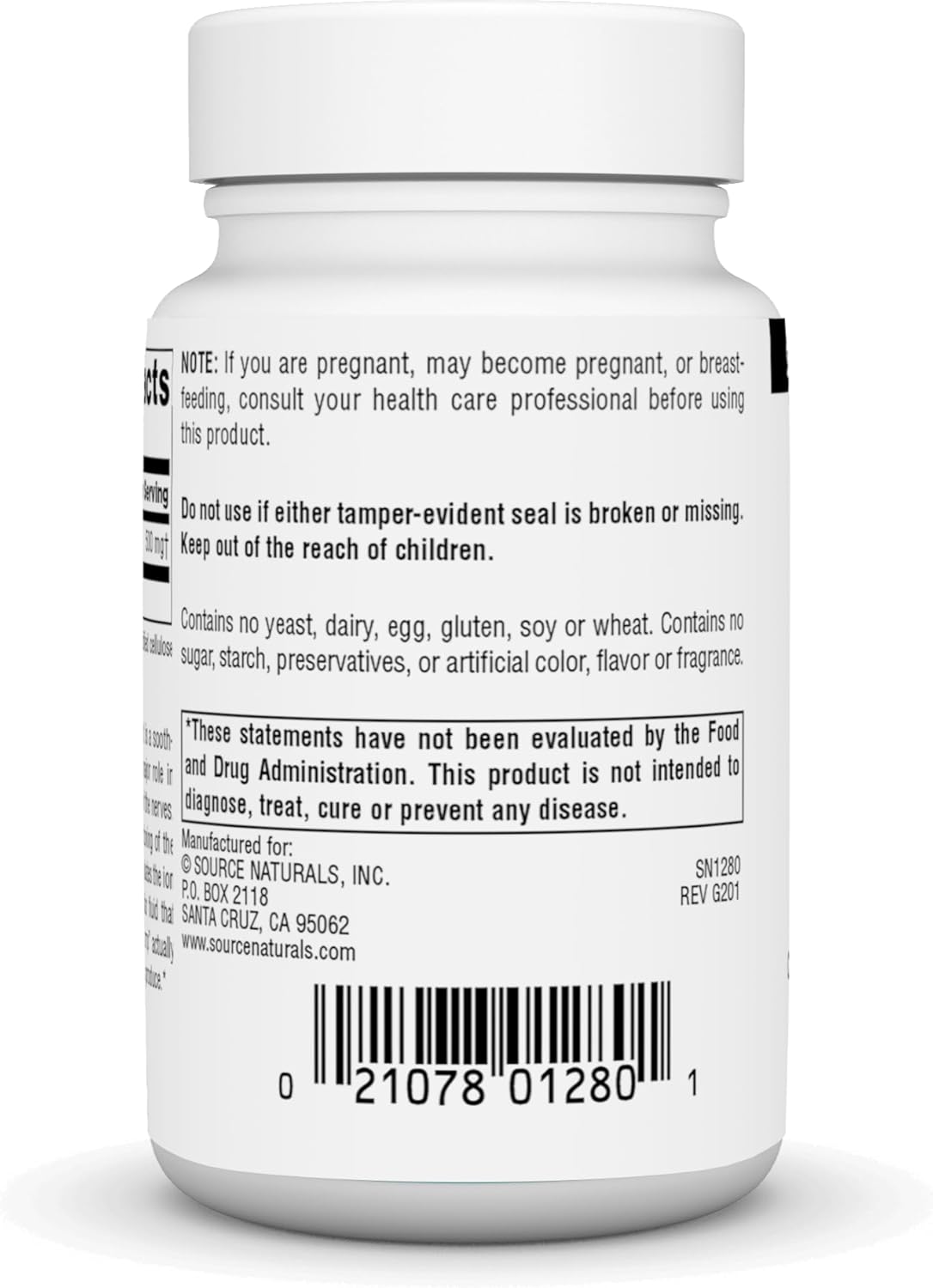 Taurine 500 mg Tablets by Source Naturals Inc. - Pack of 60