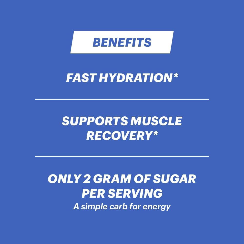 TB12 Blueberry Pomegranate Electrolyte Supplement Powder - 15 Stickpacks for Fast Hydration. Natural, Vegan, Low Sugar, Low Calorie