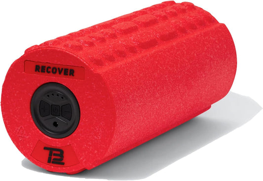 TB12 Vibrating Massage Foam Roller by Tom Brady - Deep Tissue Relief for Back Pain, Leg Pain, Pliability - Myofascial Trigger Point Release
