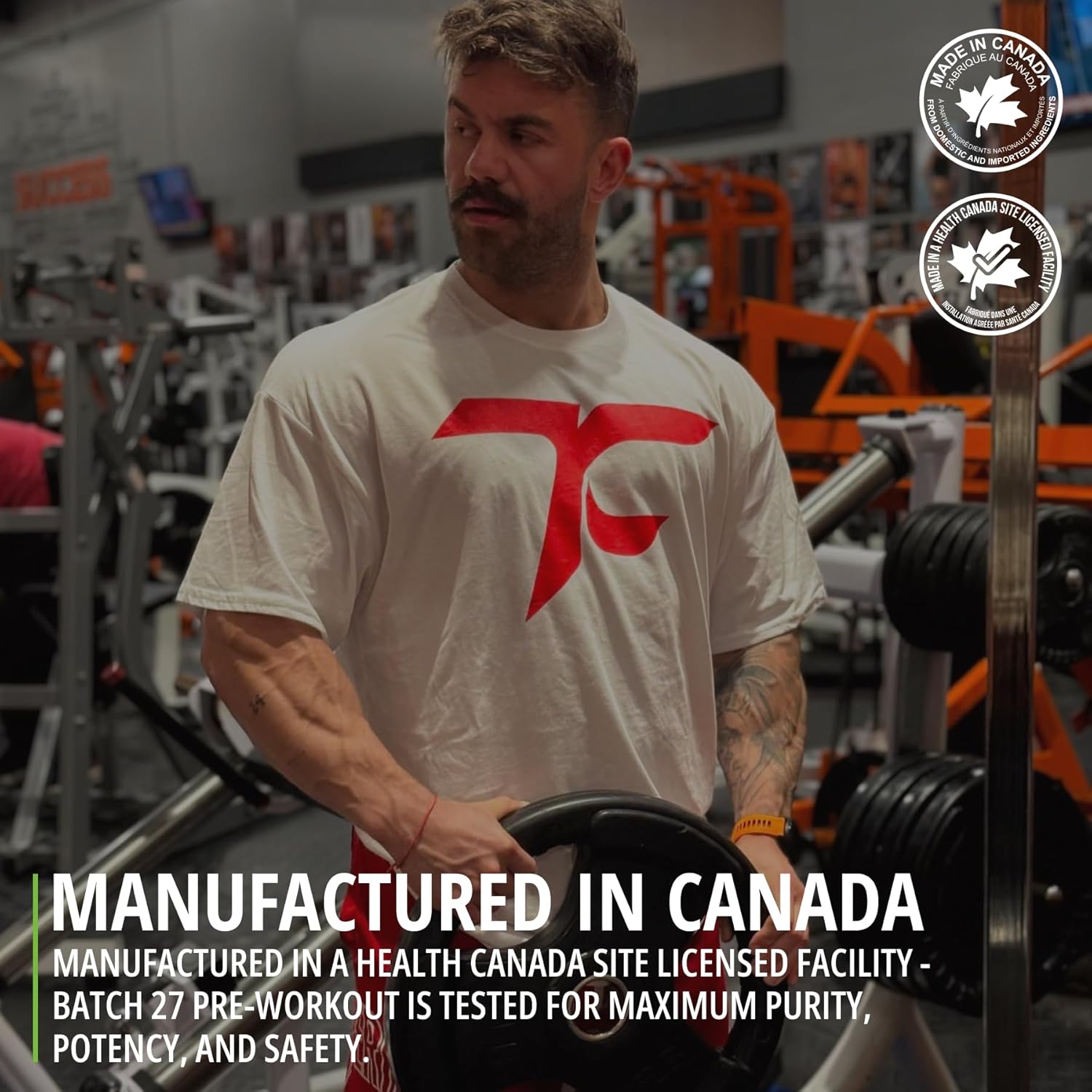 TC Nutrition Batch 27 Pre Workout Powder - Sour Gummy Bear Flavor | Energy, Focus, & Strength Booster | Enhanced with Citrulline, Beta Alanine, Betaine, & Caffeine