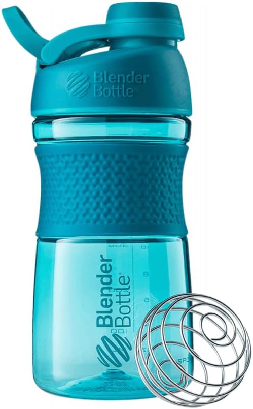 Teal 20-Ounce BlenderBottle SportMixer Shaker Bottle Ideal for Protein Shakes and Pre Workout