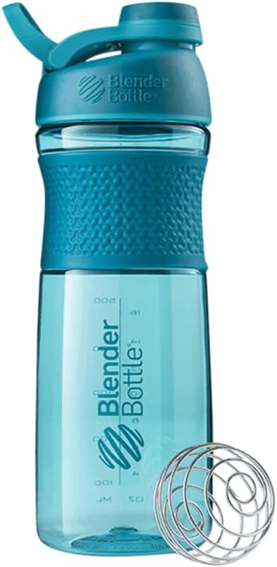 Teal 28-Ounce BlenderBottle SportMixer: Ideal for Protein Shakes & Pre Workout