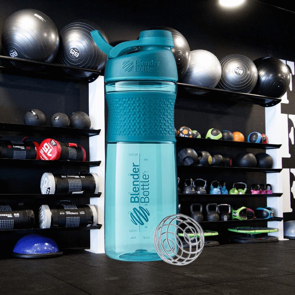 Teal 28-Ounce BlenderBottle SportMixer: Ideal for Protein Shakes & Pre Workout