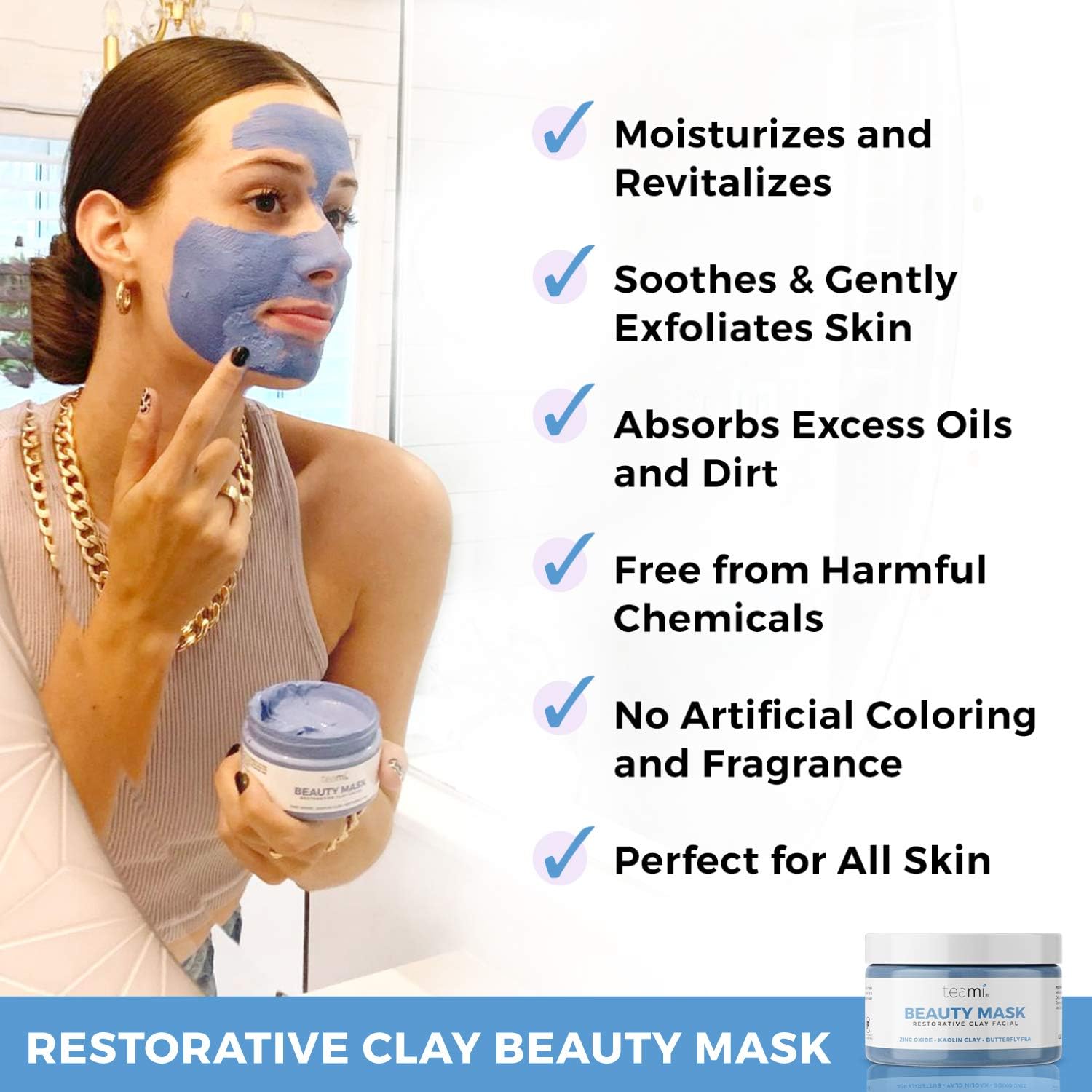Teami® Ultimate Beauty Bundle for Women: Butterfly Collagen Powder and Beauty Facial Mask for Skin Care