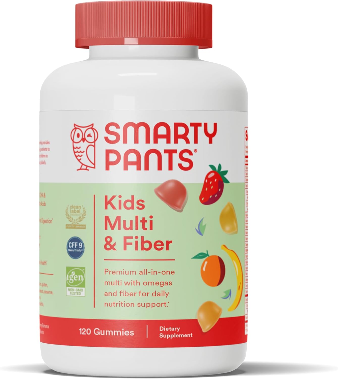 Teen Girl Multivitamin Gummies with Omega 3 Fish Oil, Vitamin D3, Vitamin C, and B12 - Kids Fiber Supplement Included