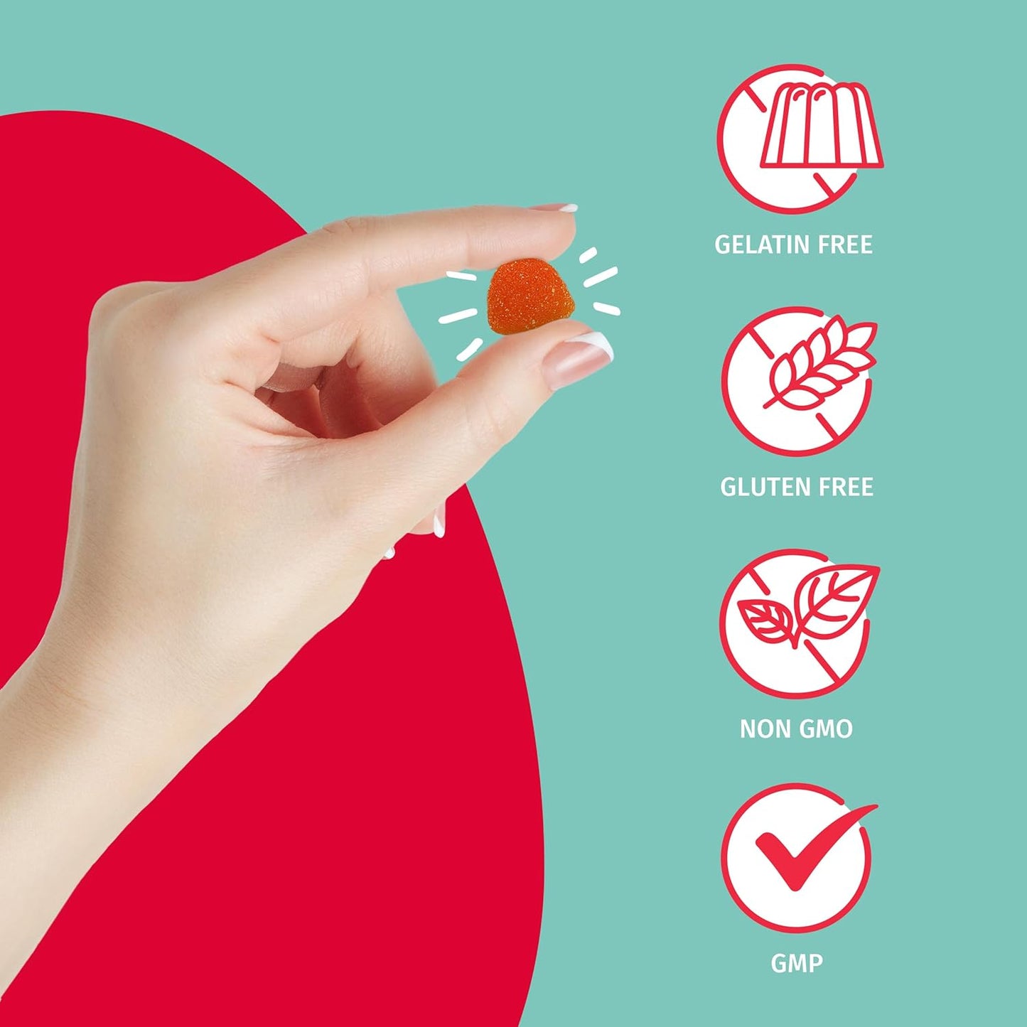 TEJA Immunity Gummy Vitamins for Teens and Adults - Daily Support with Vitamins C, D, Zinc - 30 Gummies