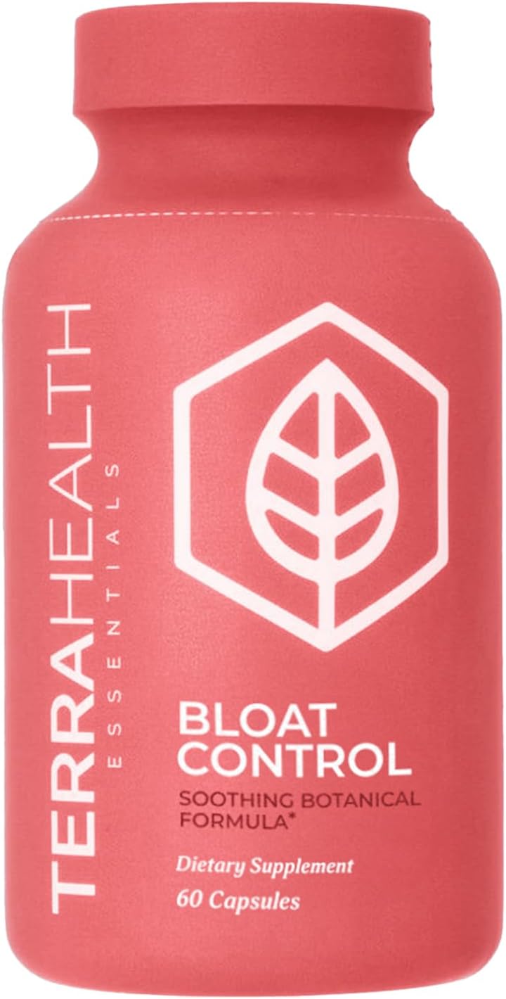 Terra Health Essentials Bloat Control | Fast Relief with Digestive Enzymes & Probiotics for Anti-Bloat Support