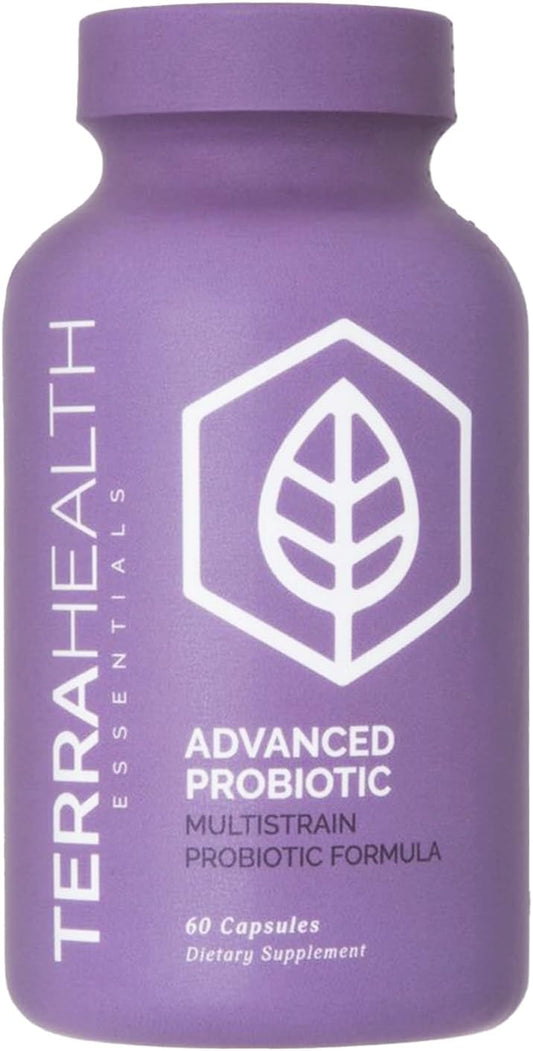 Terra Health Essentials Probiotic Supplement | 50 Billion CFU | Reduce Bloating & Gas, Boost Immunity | 30-Day Supply (60 Capsules)