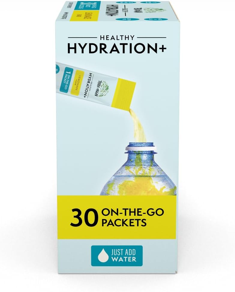 TERRA ORIGIN Electrolyte Powder with B-Vitamins for Hydration, Energy, and Recovery - Lemonade Flavor, 30 Servings - BoostGo Australia