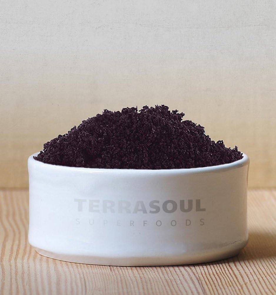 Terrasoul Superfoods Organic Acai Berry Powder 16 Oz - Freeze-Dried Omega Fats Boost for Smoothie Bowls & Antioxidant-Packed Recipes