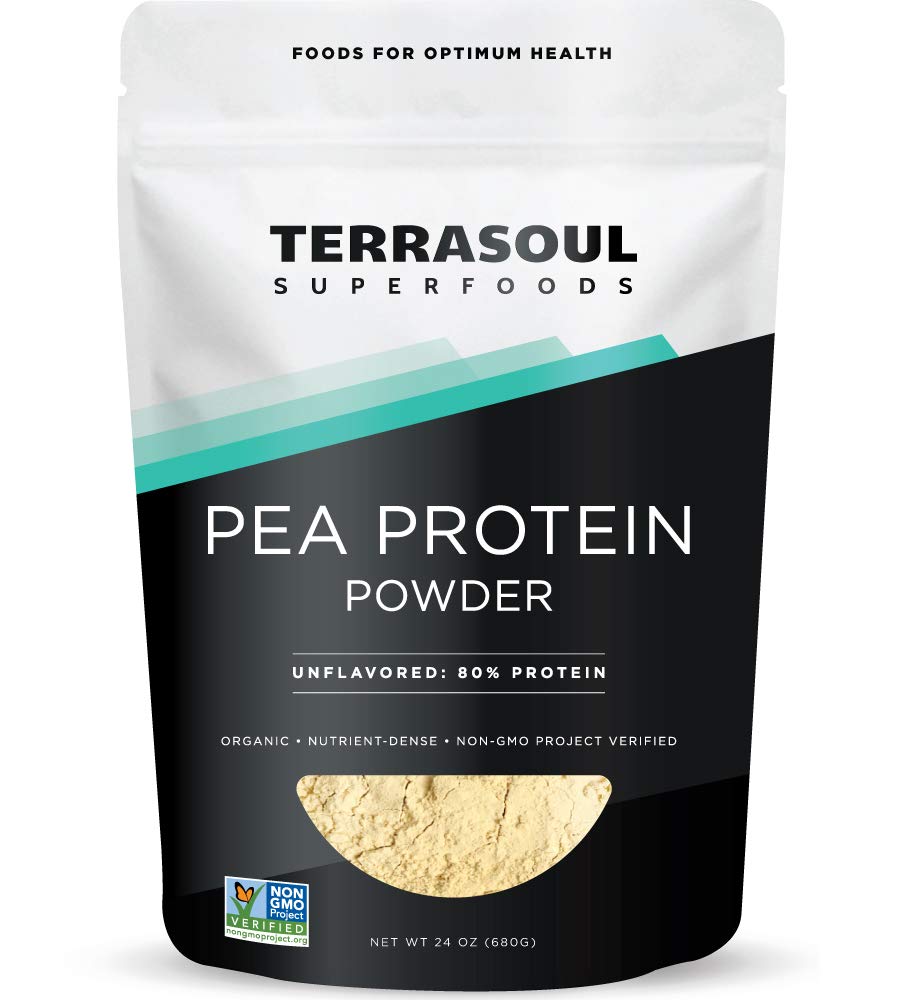 Terrasoul Superfoods Organic Pea Protein Powder - 1.5 Lbs - European Sourced, Smooth Texture, Unflavored