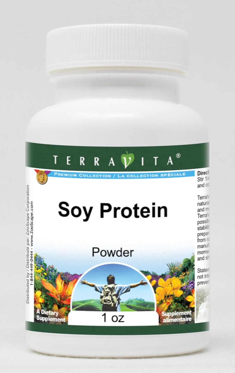 Terravita Soy Protein Powder - 1 oz (ZIN: 521426) - Organic Plant-Based Protein Supplement