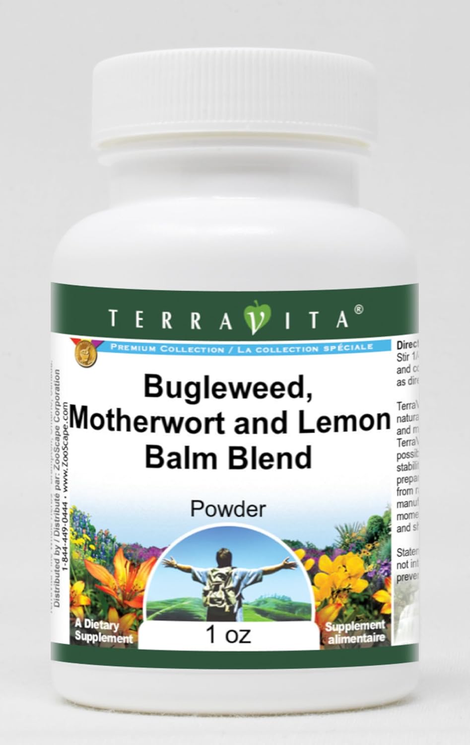 Terravita Thyroid Support Powder with Bugleweed, Motherwort, and Lemon Balm - 1 oz, ZIN 511180